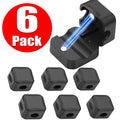 3/6/12 Pcs Magnetic Cable Clip Cord Holder Adhesive Wire Holder Keeper Organizer for Home Office Car Under Desk Cable Management