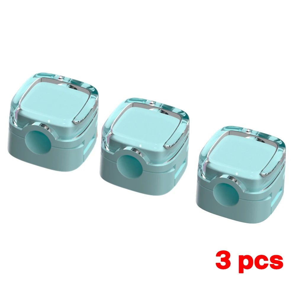 1/3/6 Pcs Magnetic Cable Organizer Cable Management Wire Keeper USB Data Cable Clips Winder Adjustable Cord Holder Under Desk