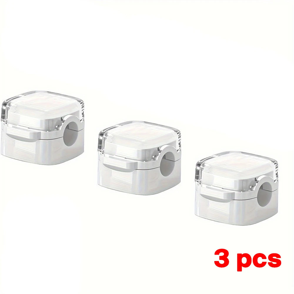 1/3/6 Pcs Magnetic Cable Organizer Cable Management Wire Keeper USB Data Cable Clips Winder Adjustable Cord Holder Under Desk